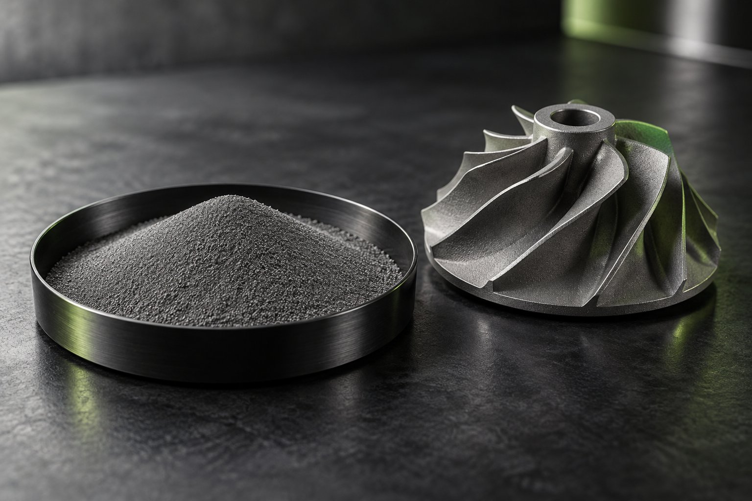 AI-generated nickel material illustration