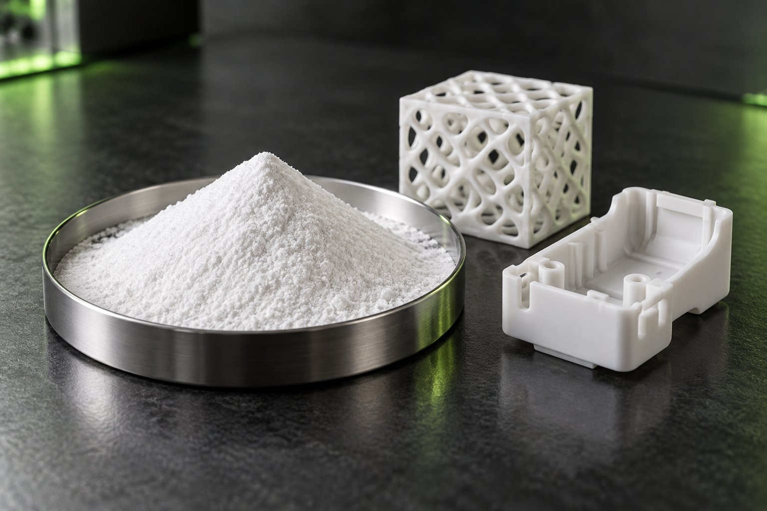 AI-generated polyamide material illustration